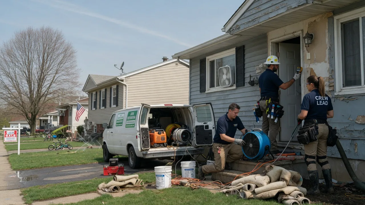 Flood Cleanup in Flanagan, IL near me